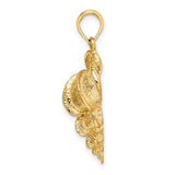 14K Wentletrap Shell Charm Pendant