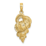 14K Wentletrap Shell Charm Pendant