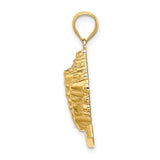 14K BAHAMAS Conch Shell Charm Pendant