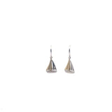 Gold Toned Sailboat Nautical Earrings