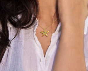 14K Sparkling Starfish Set