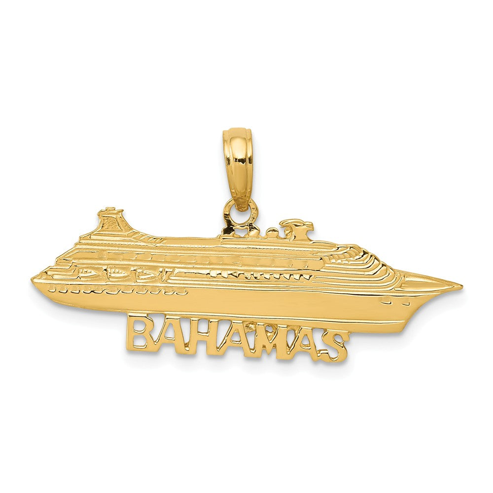 14K Bahamas Cruise Ship Pendant