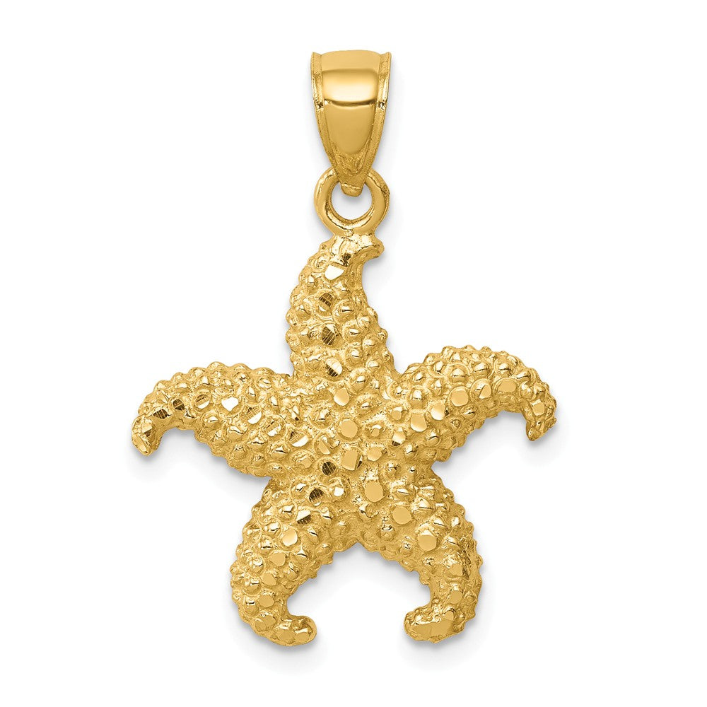 Intricate 14K Starfish Pendant
