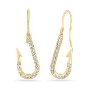 14K Fish Hook Earrings