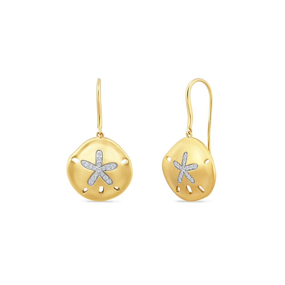 Sand Dollar Earrings – Jewelry and The Sea