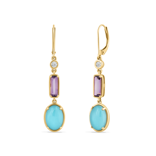 14K/Y COLOR EARRINGS