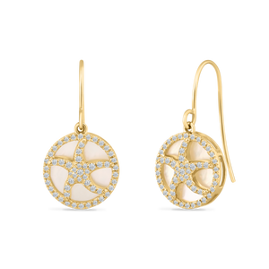 14K STARFISH EARRINGS