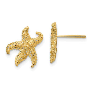 14K Starfish Post Earrings