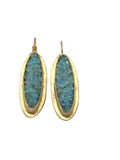 Glimmering Small Oval Earrings