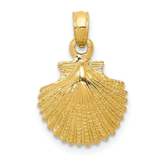 14K SCALLOP SHELL PENDANT