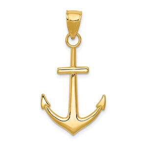 14K YELLOW GOLD AHOY PENDANT – Jewelry and The Sea