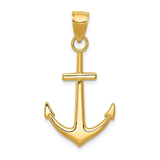 Pendentif Ahoy en or jaune 14 carats