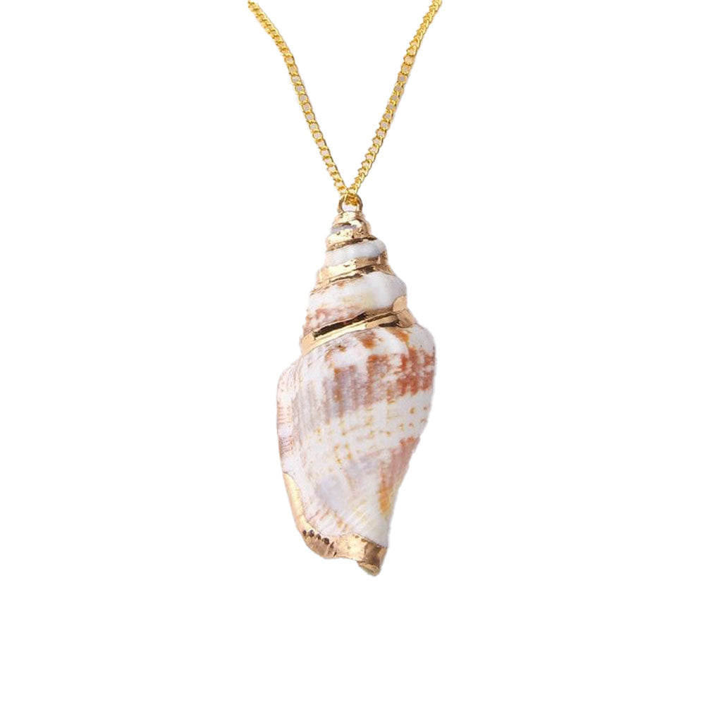 Scallop Shell Necklace | Brass | Elaine Coyne