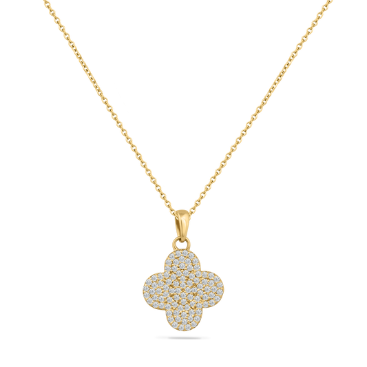 14K NECKLACE WITH 88 DIAMONDS 0.77CT ON 18 INCHES CHAIN