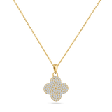 14K NECKLACE WITH 88 DIAMONDS 0.77CT ON 18 INCHES CHAIN