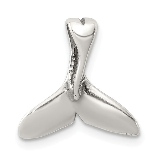 STERLING SILVER SMALL WHALE TAIL PENDANT