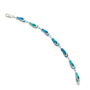 Bracelet sandale en bord de mer en argent sterling / SKU # QG3113-7