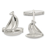 SILVER STERLING SAIL BOAT CUFF LINKS
