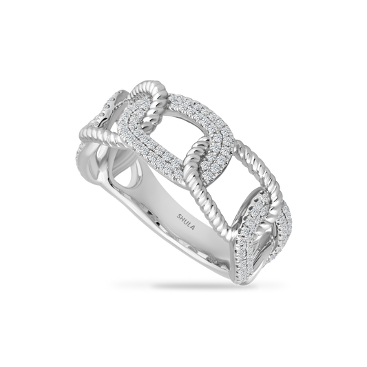 14K RING WITH 136 DIAMONDS 0.45CT