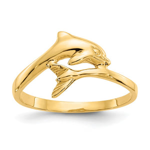 14k Dolphin Ring