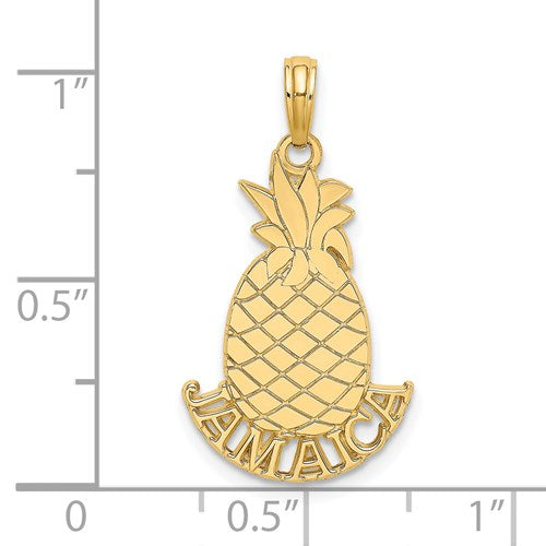 14k Jamaica Pineapple Pendant