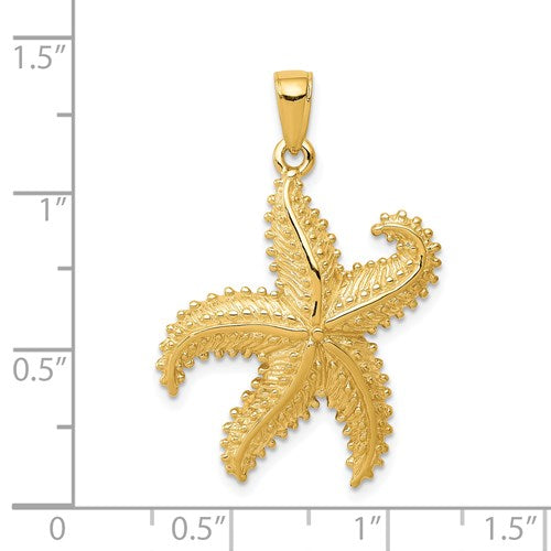 14K 2-D STARFISH PENDANT