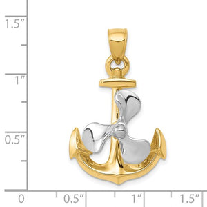 Two-Tone 14K Get Moving Pendant