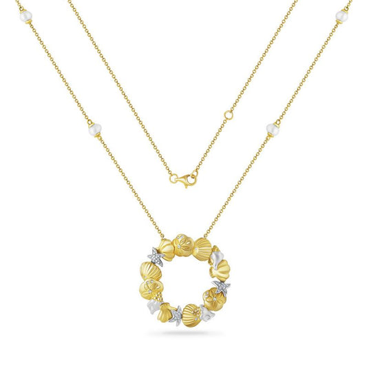 Collier cercle de la vie marine