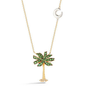 14K Palmetto Tree Necklace