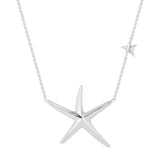Playful Sterling Silver Starfish Pendant