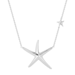 Playful Sterling Silver Starfish Pendant