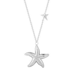 Sterling Silver Delicate Pin Point Starfish Pendant