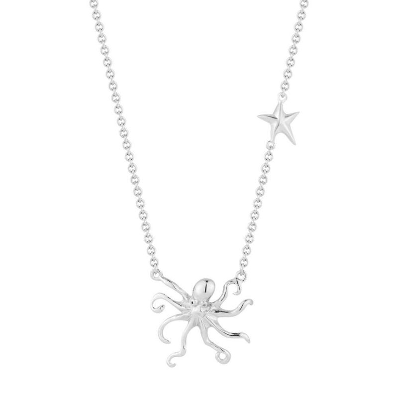Beautiful Sterling Silver Octopus Pendant