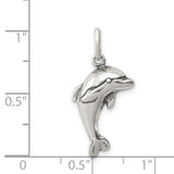 ANTIQUED DOLPHIN PENDANT / SKU # QC6291