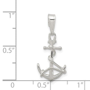 Sterling Silver Seas the Day Anchor Pendant / SKU# QC6909