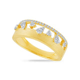 14K BAND WITH 34 DIAMONDS 0.31CT