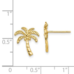 14k Palm Tree Post Earrings