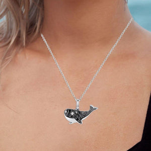 14K Fun Whale Pendant